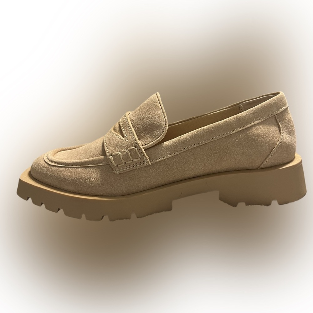 Dolce Vita Elias Suede Dune Women’s Loafers Size 6.5 - Picture 3 of 7